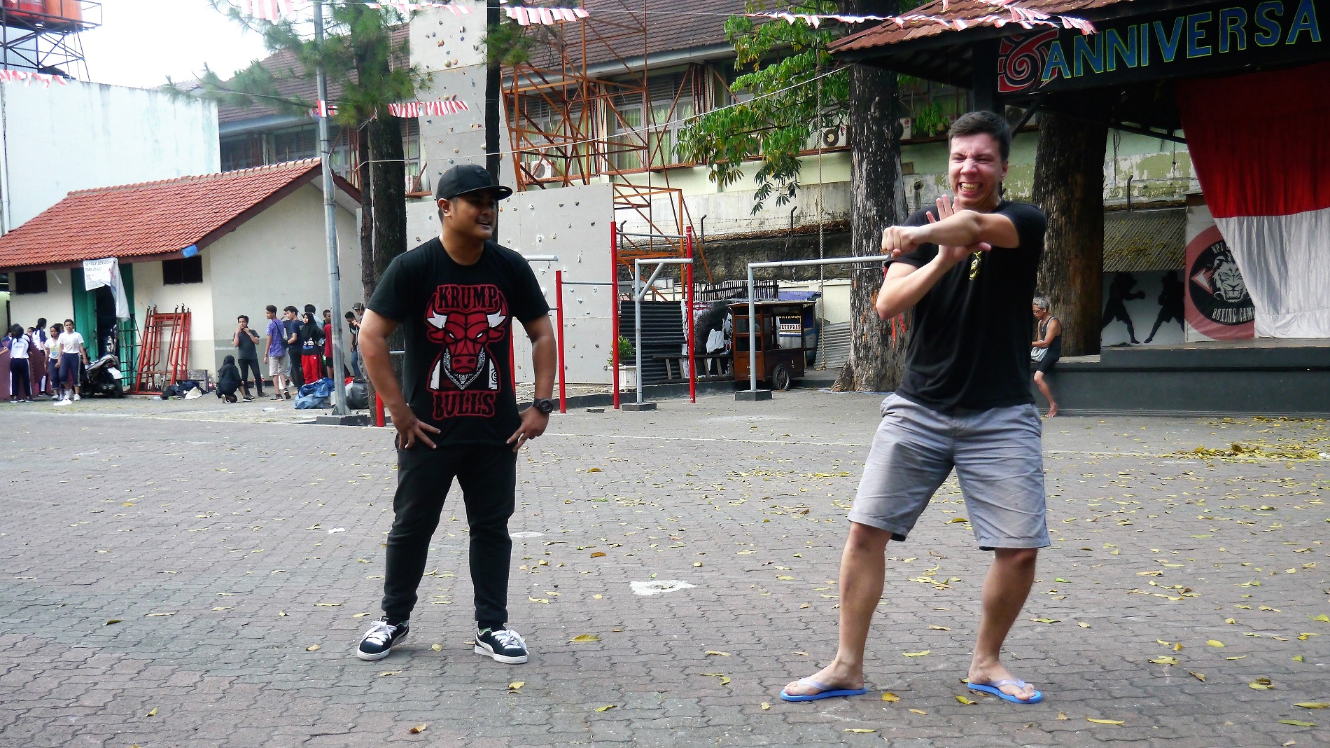 Krump in Jakarta Indonesia dancing on the street