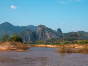 Mekong river cruise Laos