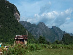 Just a couple of minutes of Vang Vieng is pure nature in its full beauty