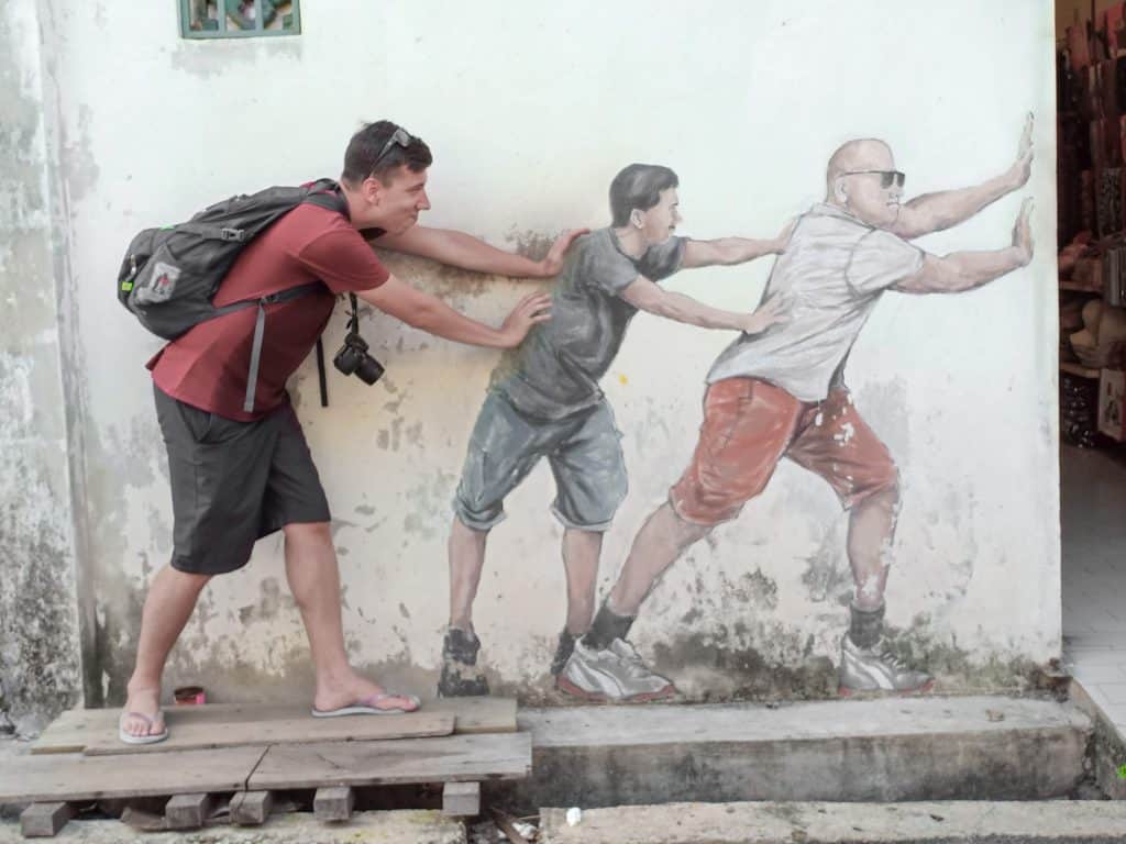 Fun street art in Georgetown, Penang