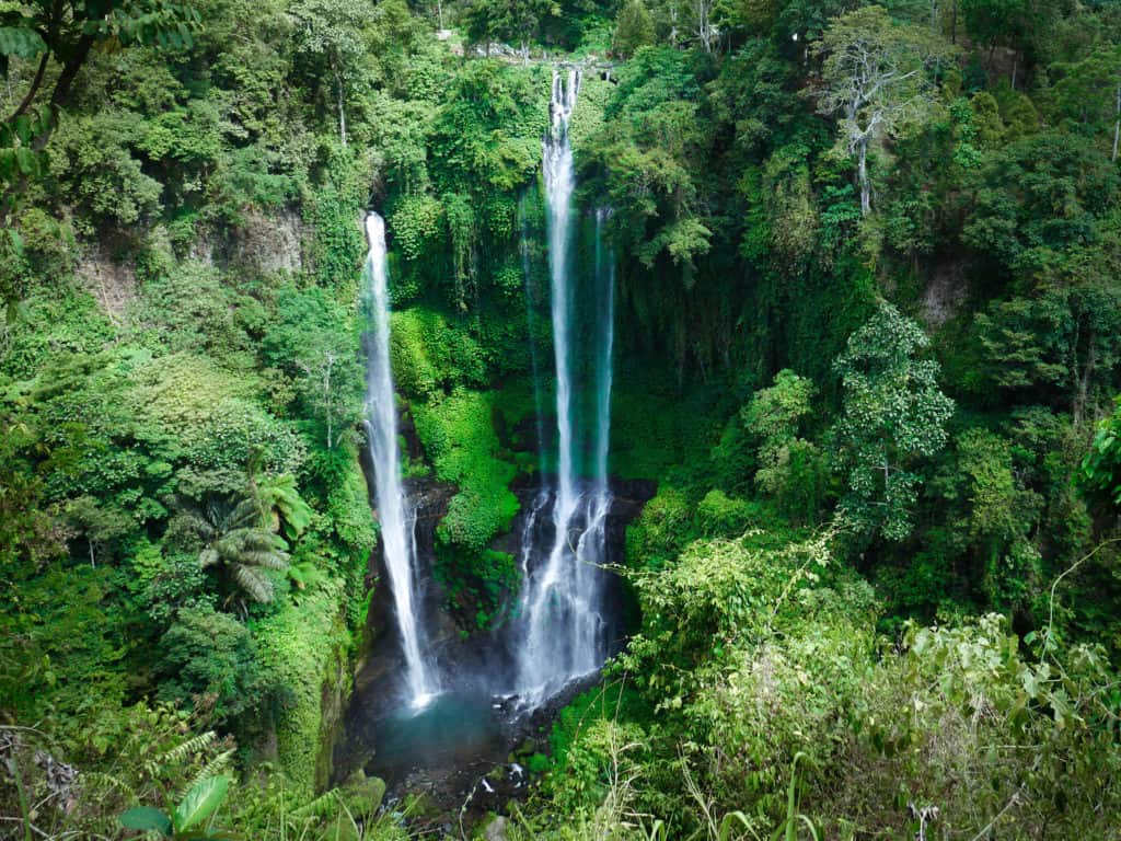 Gorgeous Sekumpul Waterfall in the north of Bali
