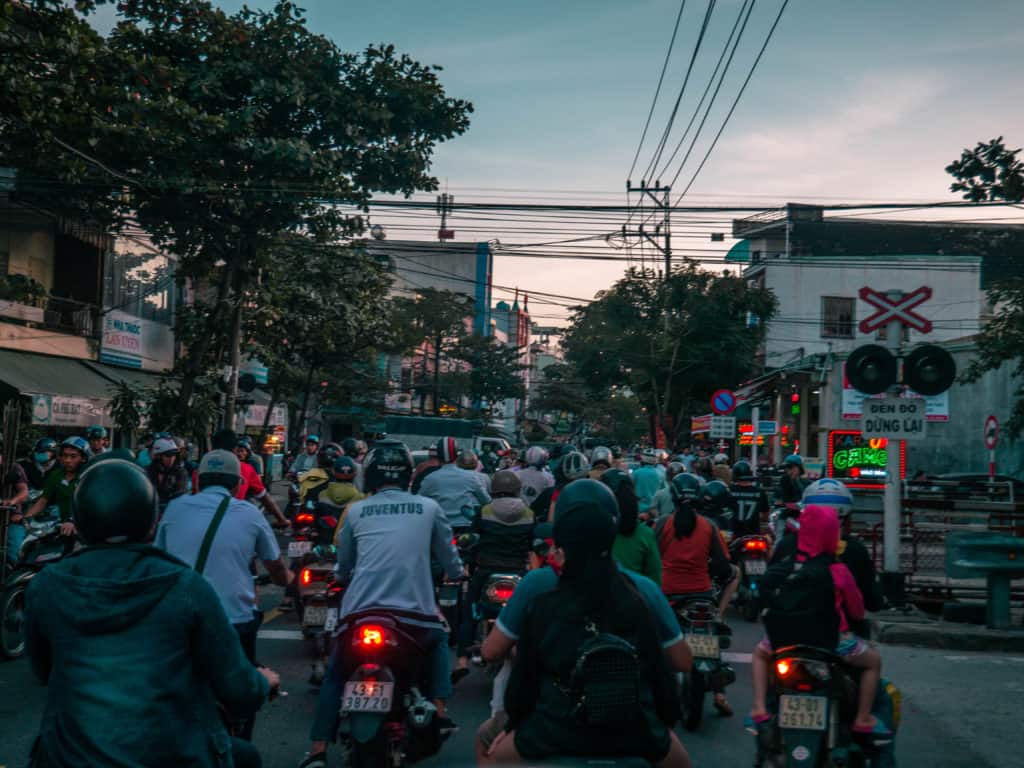 Da Nang motorbike traffic