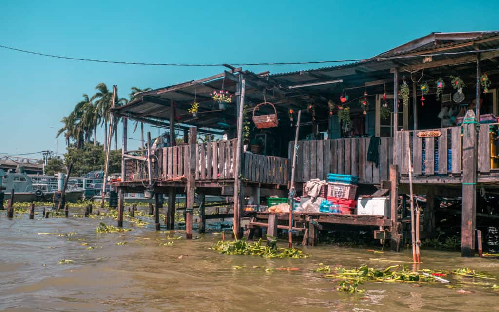 Fake floating market in Bangkok