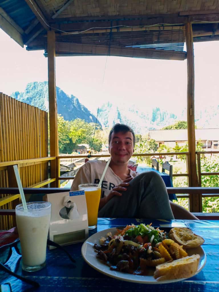 Vang Vieng restaurants with a view