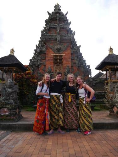 You get a sarong to visit a temple to make sure you are dressed appropriately :)