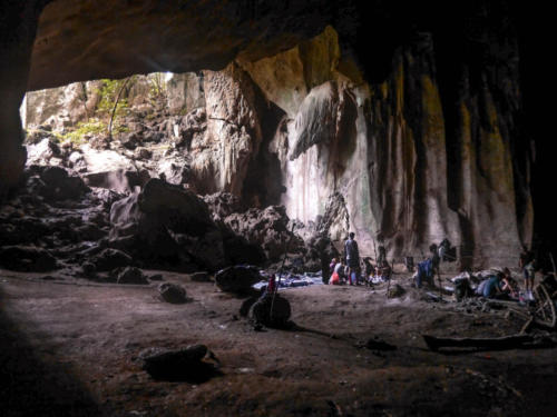 The "window" in the cave